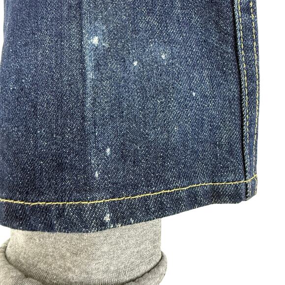 Vintage 1970s Lee Deadstock Womens Jeans Dark Wash Straight Leg High Waist 25x35 - Picture 10 of 10